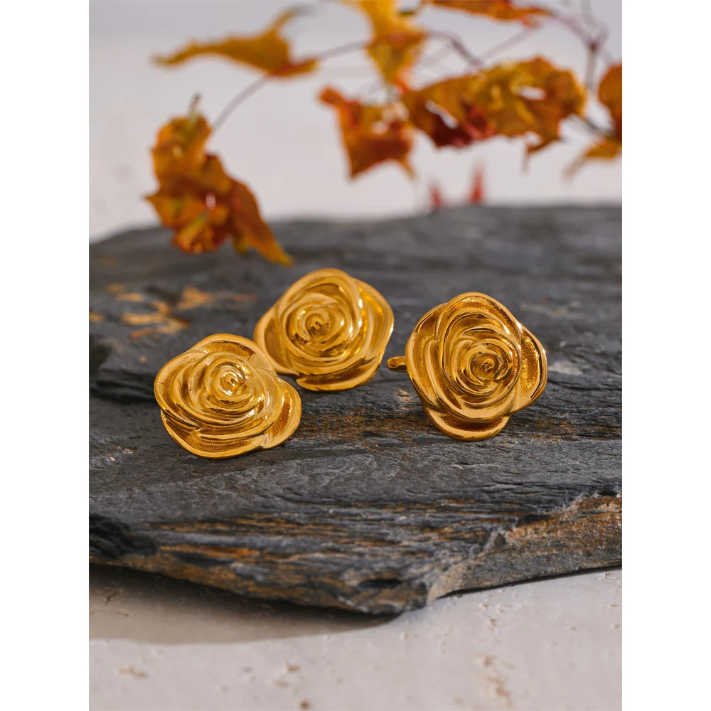 Rose Studs and Ring